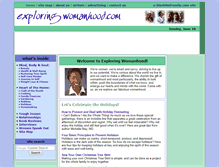 Tablet Screenshot of exploringwomanhood.com